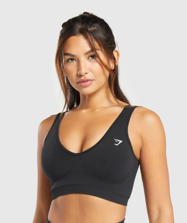 Gymshark Sports Bras*Everyday Seamless Sports Bra Black