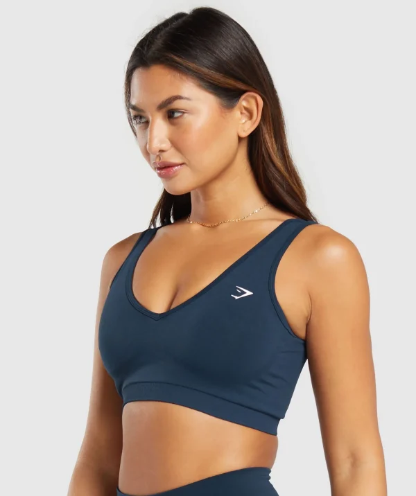 Gymshark Sports Bras*Everyday Seamless Sports Bra Navy