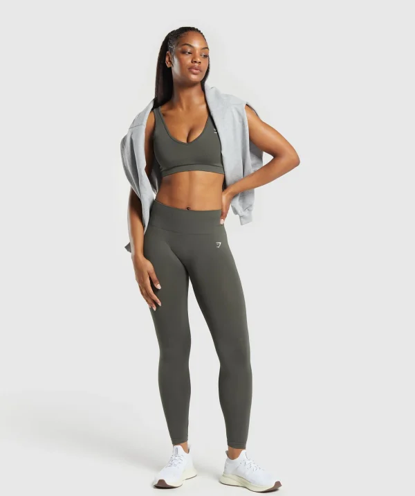 Gymshark Sports Bras*Everyday Seamless Sports Bra StrengthGreen