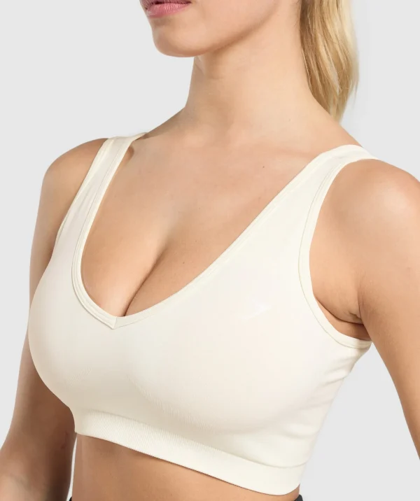 Gymshark Sports Bras*Everyday Seamless Sports Bra SoftWhite