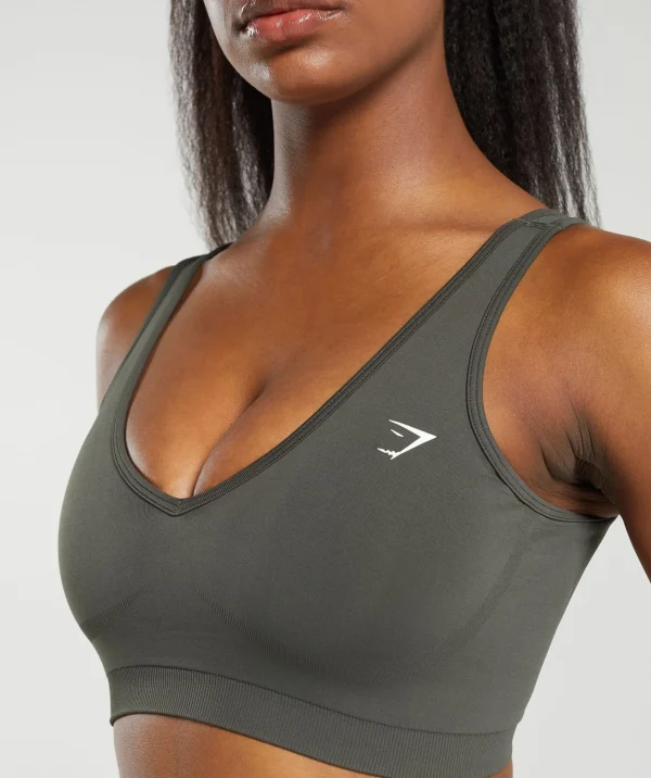 Gymshark Sports Bras*Everyday Seamless Sports Bra StrengthGreen