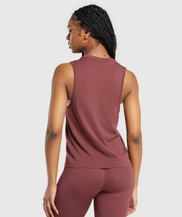 Gymshark Tank Tops*Everyday Seamless Tank BurgundyBrown