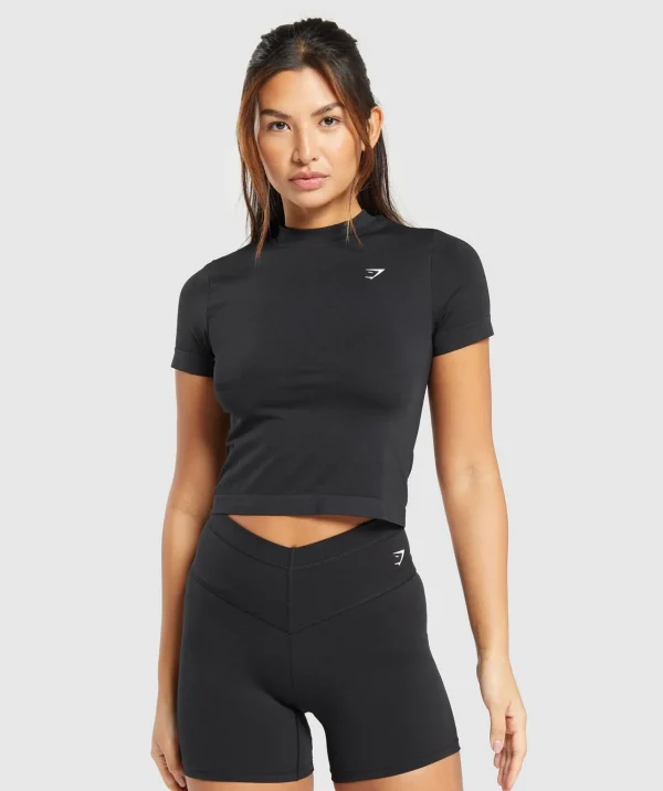 Gymshark T-shirts & Tops*Everyday Seamless Tight Fit Tee Black