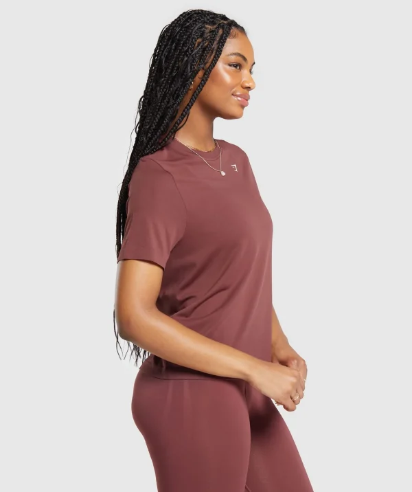 Gymshark T-shirts & Tops*Everyday Seamless T-Shirt BurgundyBrown