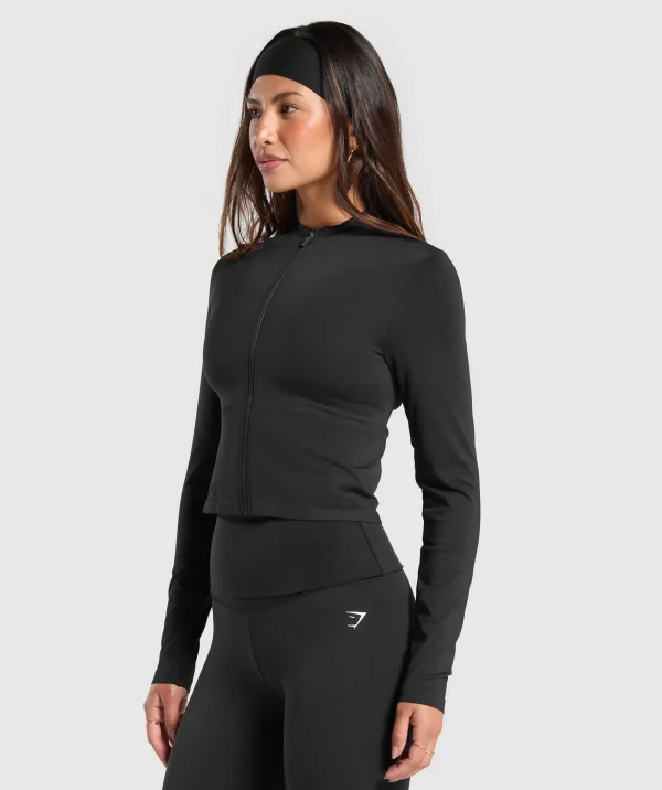 Gymshark Jackets*Everyday Seamless Zip Tracktop Black