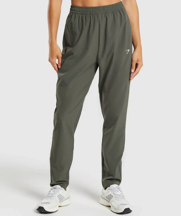 Gymshark Joggers & Sweatpants*Everyday Woven Pant StrengthGreen