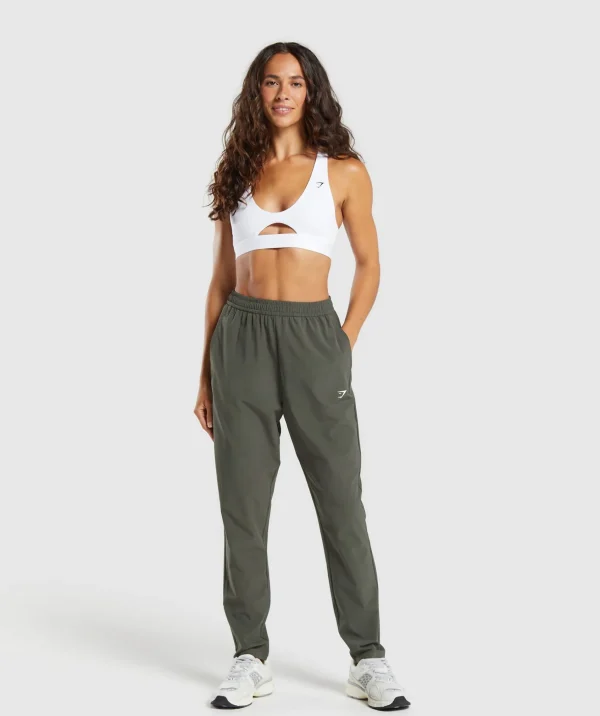 Gymshark Joggers & Sweatpants*Everyday Woven Pant StrengthGreen