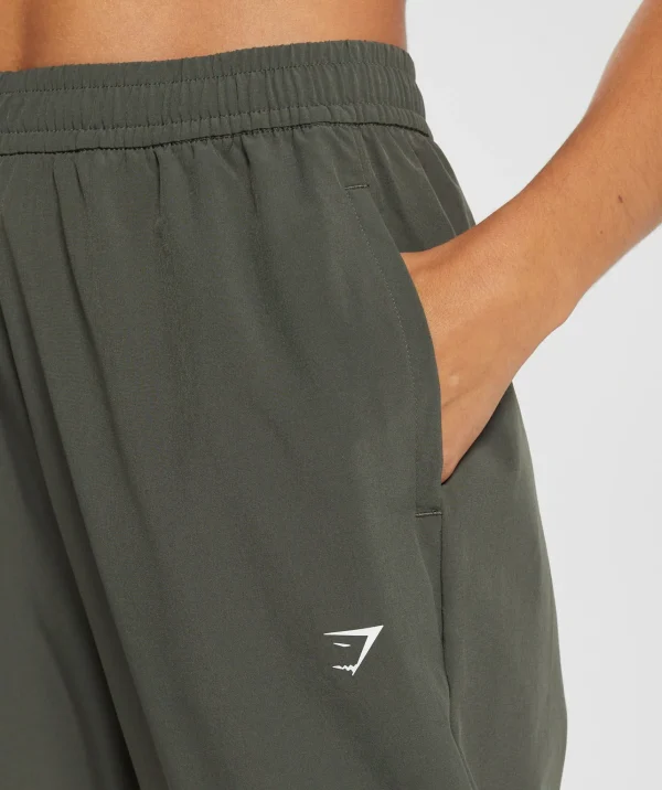 Gymshark Joggers & Sweatpants*Everyday Woven Pant StrengthGreen