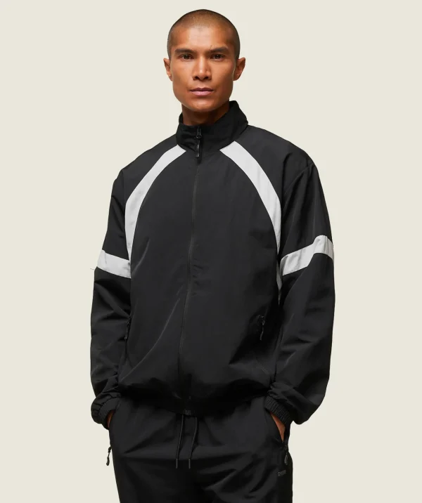 Gymshark Sweatsuits*everywear Coaches Track Jacket Black/TameGrey