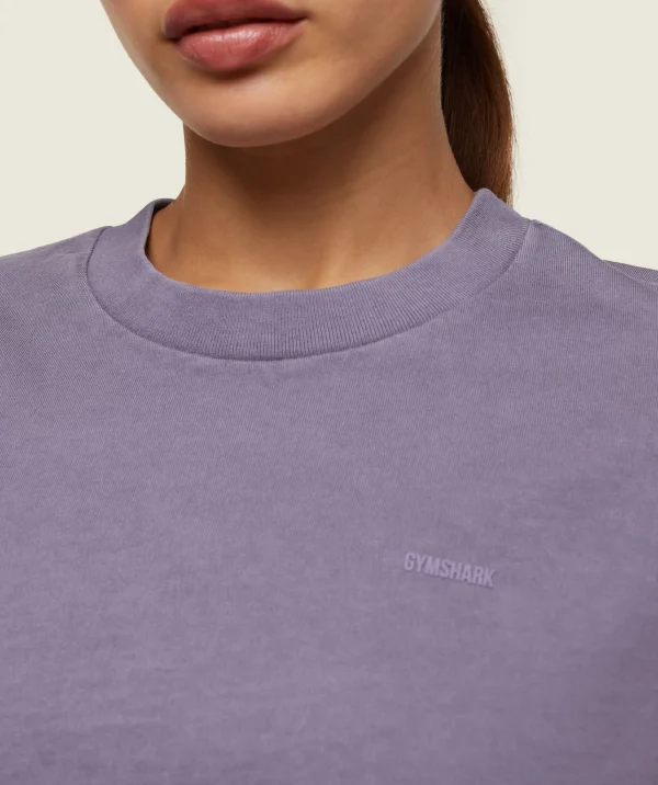 Gymshark Crop Tops | T-shirts & Tops*everywear Cropped Long Sleeve Tee FogPurple