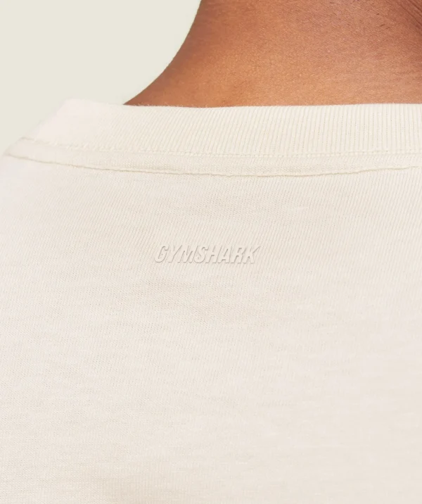 Gymshark T-shirts & Tops*everywear Relaxed T-Shirt OatWhite