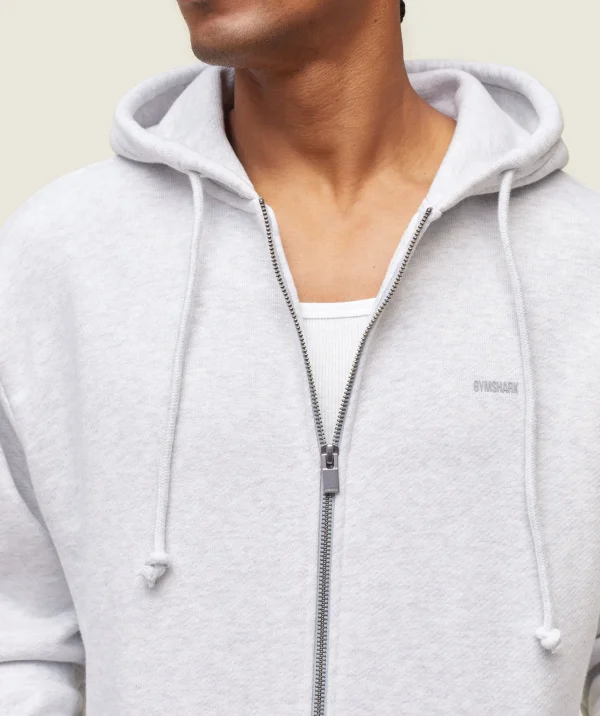 Gymshark Hoodies & Sweatshirts*everywear Relaxed Zip Hoodie BrosSoftGreyMarl