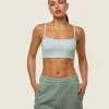 Gymshark Sports Bras*everywear Ribbed Bandeau Bra CoolTurquoise