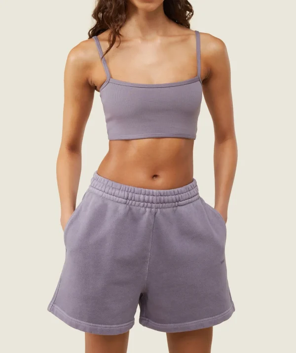 Gymshark Sports Bras*everywear Ribbed Bandeau Bra FogPurple