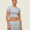 Gymshark Crop Tops | T-shirts & Tops*everywear Ribbed Tee IceGrey