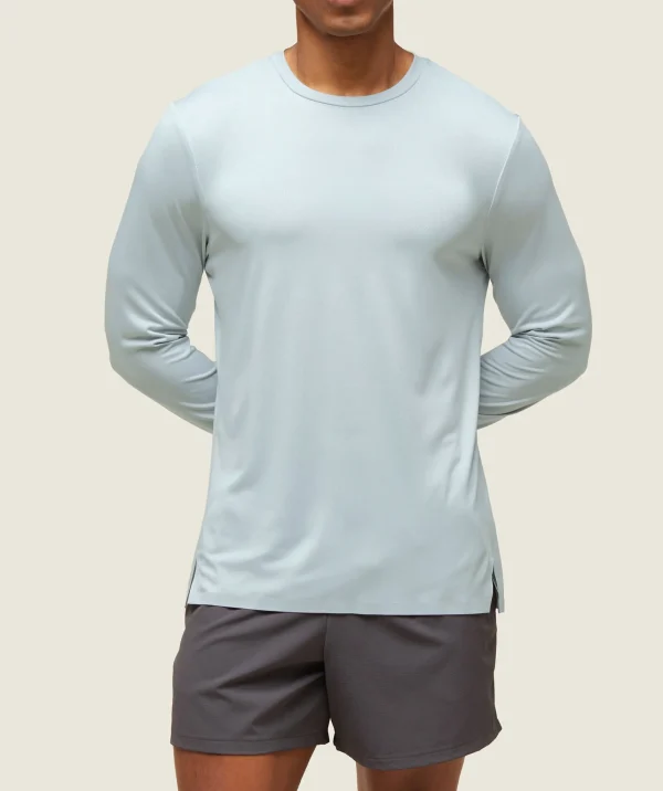 Gymshark T-shirts & Tops*everywear Tech Long Sleeve Tee IceGrey