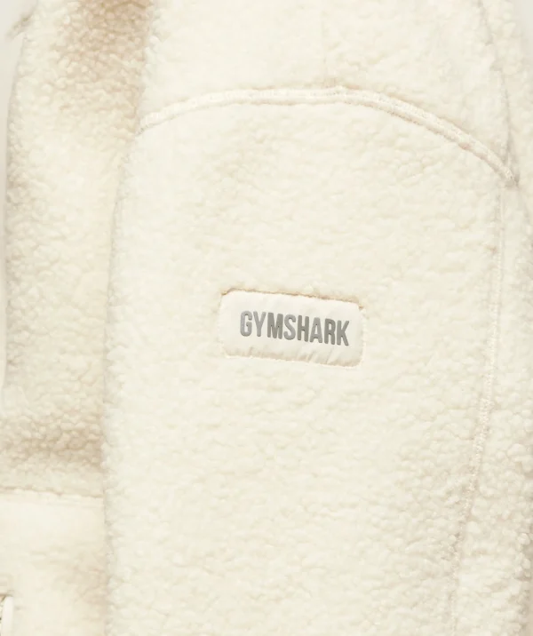 Gymshark Jackets*everywear Zip Up Sherpa Jacket OatWhite