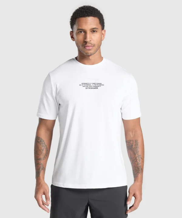 Gymshark T-shirts & Tops*Fitness Apparel Functional T-Shirt White