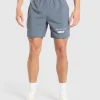 Gymshark Shorts*Fitness Graphic Shorts IronBlue