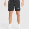 Gymshark Shorts*Fitness Graphic Shorts Black