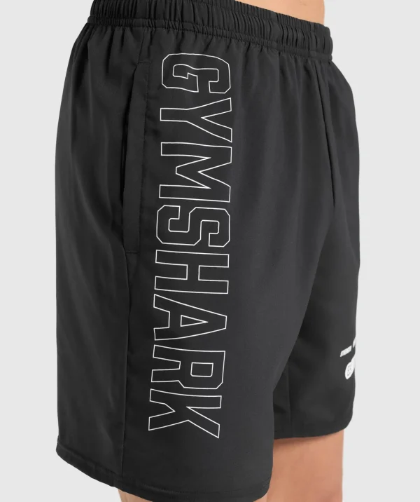 Gymshark Shorts*Fitness Graphic Shorts Black