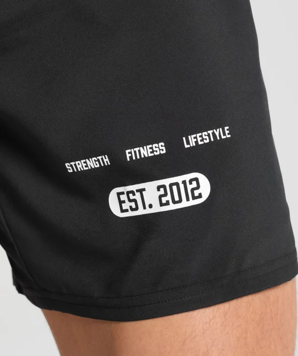 Gymshark Shorts*Fitness Graphic Shorts Black