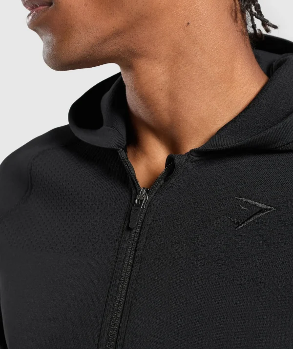 Gymshark Jackets | Hoodies & Sweatshirts*Flat Knit Zip Up Hoodie Black