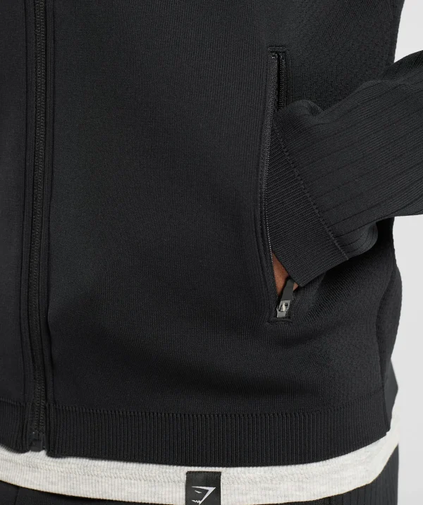 Gymshark Jackets | Hoodies & Sweatshirts*Flat Knit Zip Up Hoodie Black