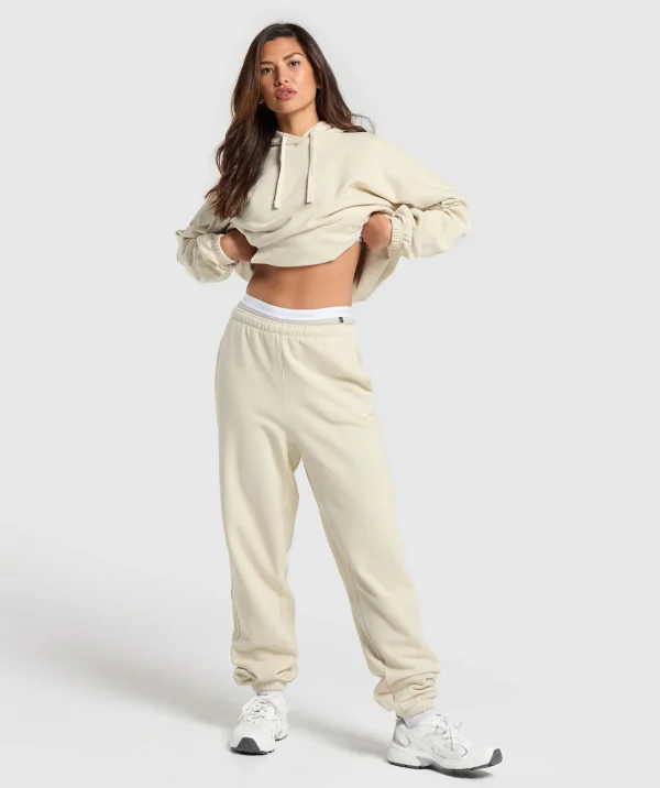 Gymshark Sweatsuits*Fleece Joggers EcruWhite