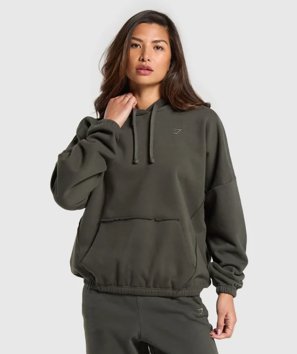 Gymshark Hoodies & Sweatshirts*Fleece Oversized Hoodie StrengthGreen