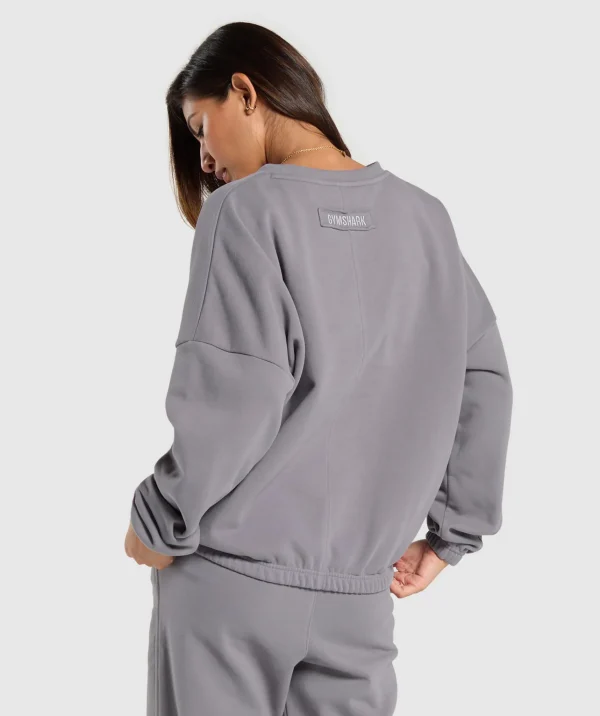 Gymshark Hoodies & Sweatshirts*Fleece Oversized Sweatshirt MediumGrey