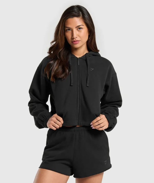 Gymshark Hoodies & Sweatshirts*Fleece Zip Hoodie Black