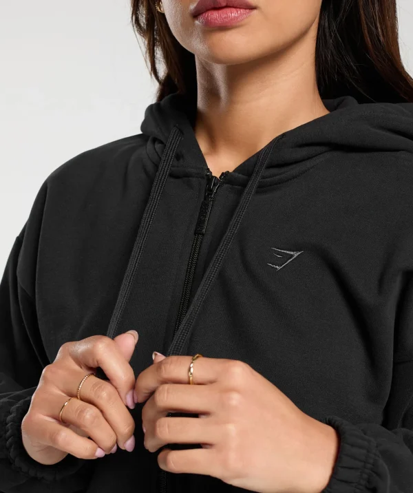 Gymshark Hoodies & Sweatshirts*Fleece Zip Hoodie Black