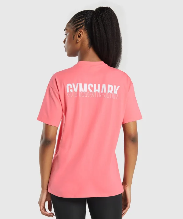 Gymshark T-shirts & Tops*Fraction Oversized T-Shirt FreshPink