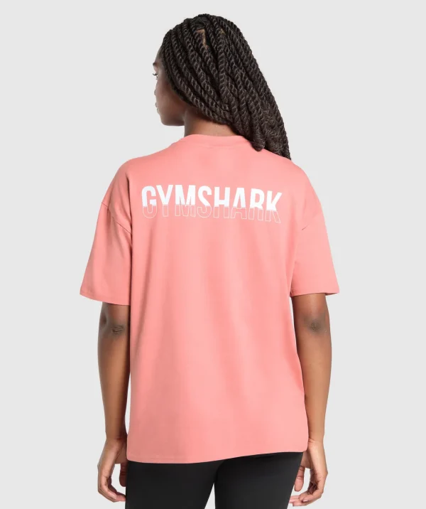 Gymshark T-shirts & Tops*Fraction Oversized T-Shirt ClassicPink