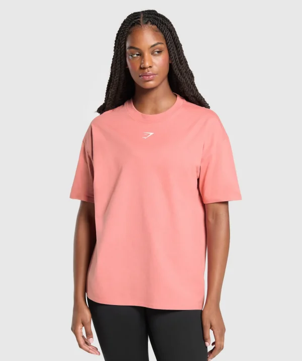 Gymshark T-shirts & Tops*Fraction Oversized T-Shirt ClassicPink