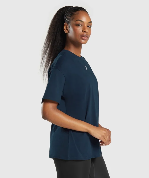 Gymshark T-shirts & Tops*Fraction Oversized T-Shirt Navy