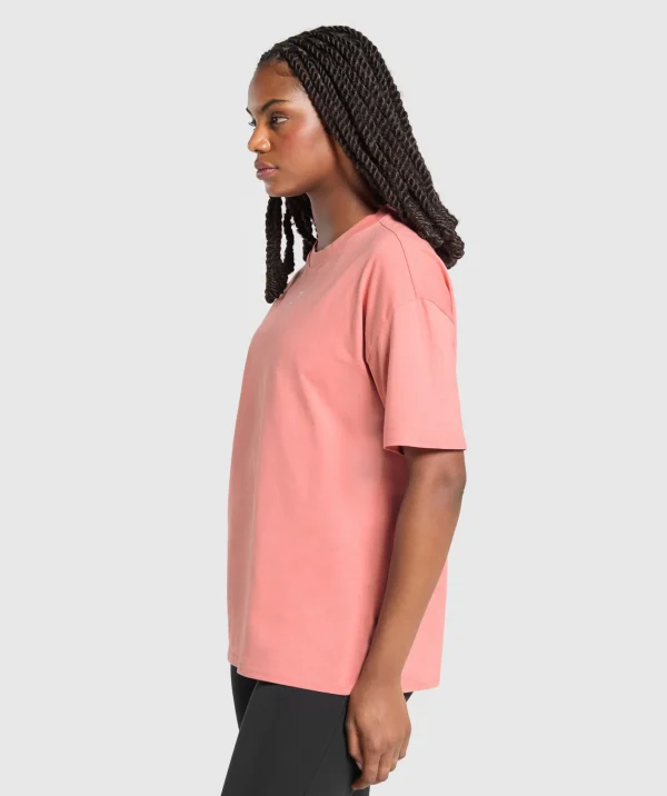 Gymshark T-shirts & Tops*Fraction Oversized T-Shirt ClassicPink