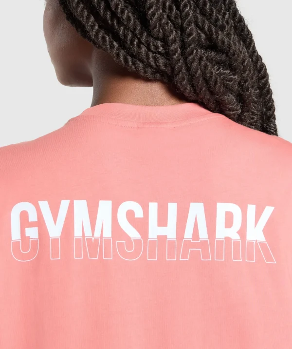 Gymshark T-shirts & Tops*Fraction Oversized T-Shirt ClassicPink