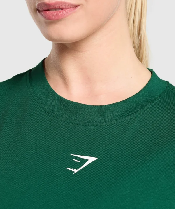 Gymshark T-shirts & Tops*Fraction Oversized T-Shirt ConditioningGreen