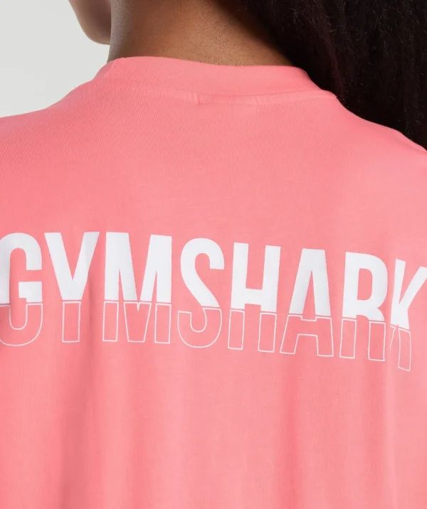 Gymshark T-shirts & Tops*Fraction Oversized T-Shirt FreshPink