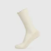 Gymshark Crew Socks*Frill Crew Single Sock CreamBeige/SoftWhite