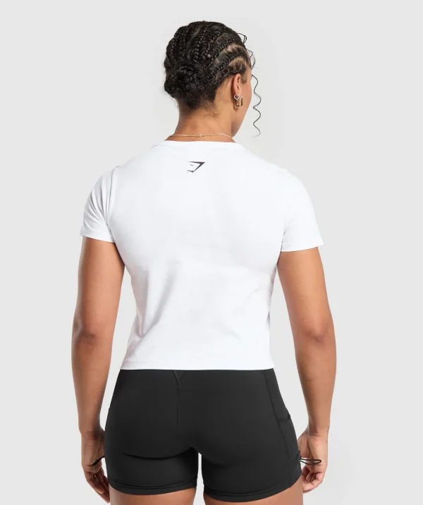 Gymshark Crop Tops | T-shirts & Tops*Future Weightlifting Champ Baby Tee White