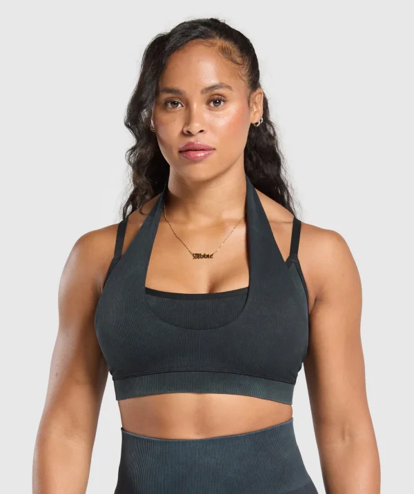 Gymshark Sports Bras*Gains Seamless Bralette Black