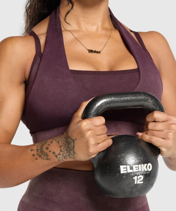 Gymshark Sports Bras*Gains Seamless Bralette DepthPurple