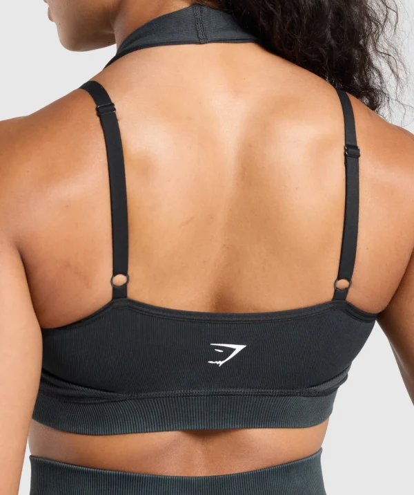 Gymshark Sports Bras*Gains Seamless Bralette Black