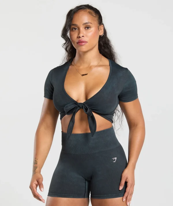 Gymshark Crop Tops | T-shirts & Tops*Gains Seamless Crop Top Black