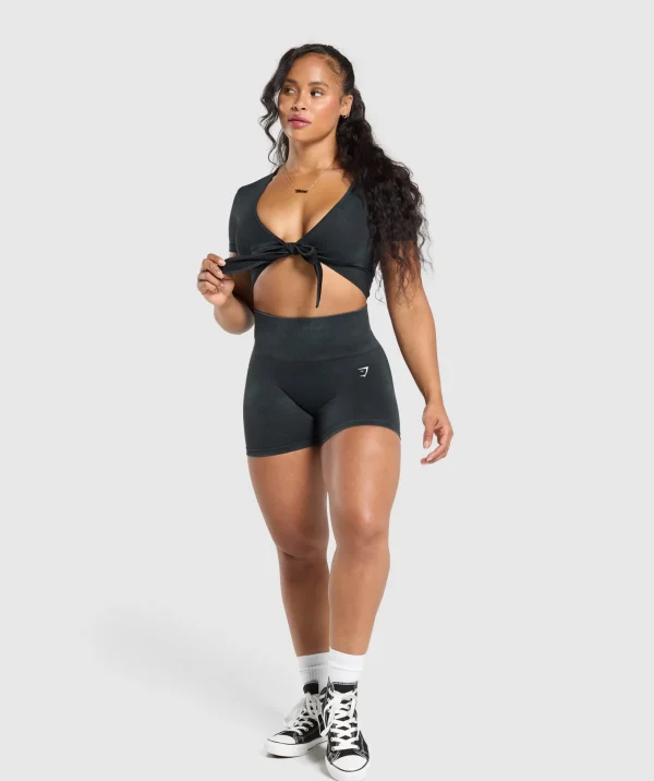 Gymshark Crop Tops | T-shirts & Tops*Gains Seamless Crop Top Black