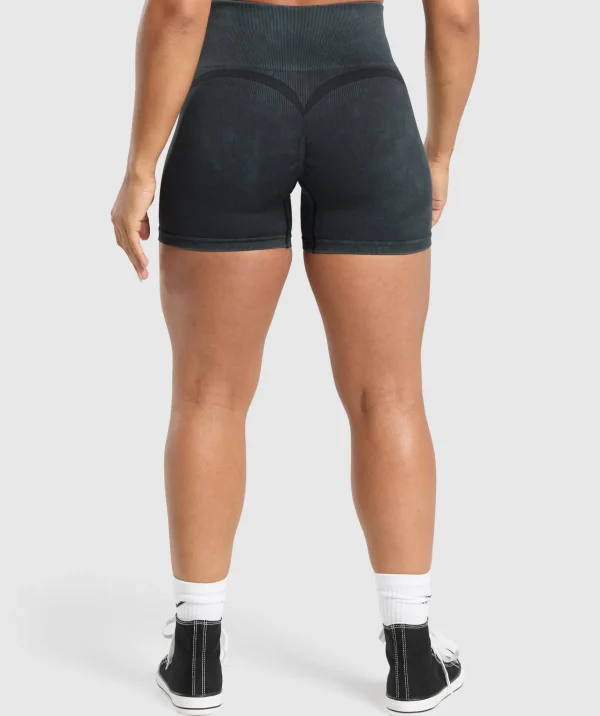 Gymshark Shorts*Gains Seamless Plain Shorts Black