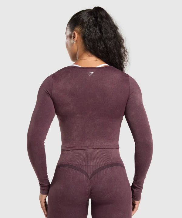 Gymshark Jackets*Gains Seamless Zip Up DepthPurple